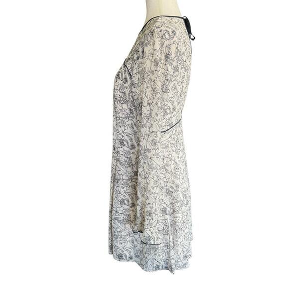 Kimchi Blue mini Dress M Black White Sheer Dragonfly Whimsigoth Romanticgoth - Picture 3 of 13